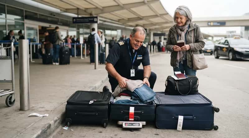#8 - They'll Help You Rearrange Bags on the Spot to Dodge a Fee (Image Credits: Gemini)