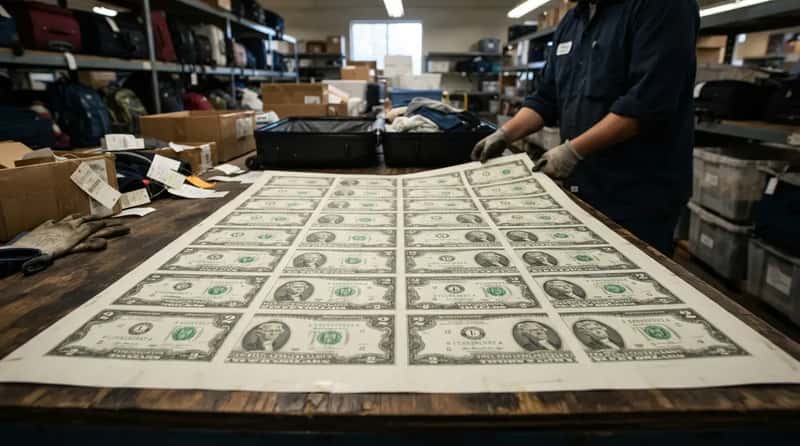 7. A Full Sheet of Uncut $2 Bills (Image Credits: Gemini)