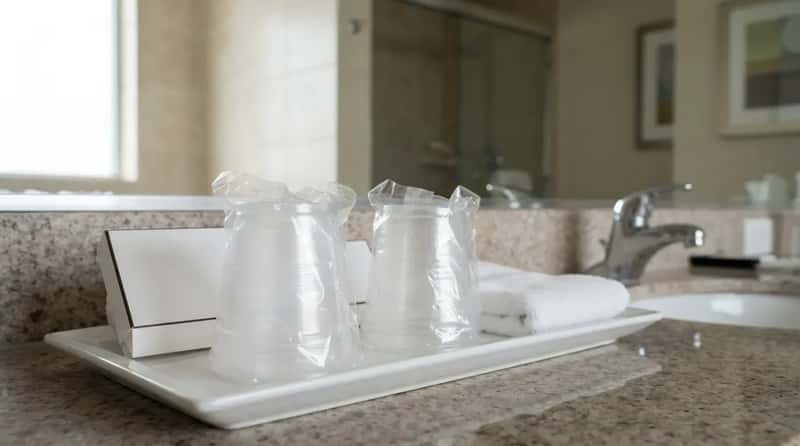Real Glass Drinking Cups Are Being Replaced by Wrapped Disposable Ones (Image Credits: Gemini)