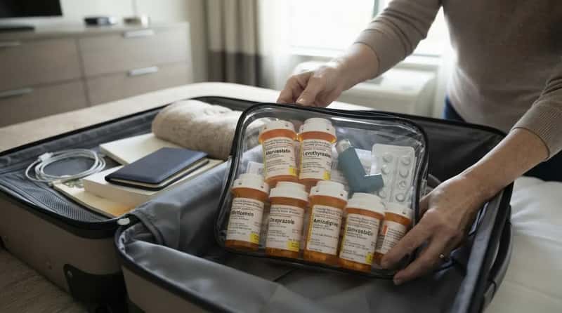 #6 - Prescription Pills Packed in the Checked Bag (Image Credits: Gemini)