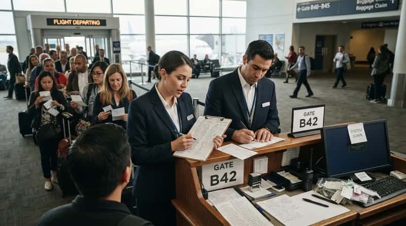 #1 - The Pen and Paper Fallback That Still Gets Planes Out (Image Credits: Gemini)