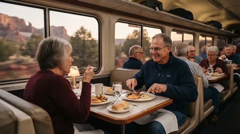 #7 - They Find Out Which Dining Style Their Train Uses (Image Credits: Gemini)