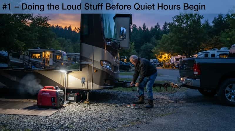 #1 - Doing the Loud Stuff Before Quiet Hours Begin (Image Credits: Gemini)