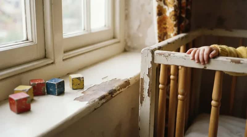 #30 - Lead Paint Coating Windowsills, Cribs, and Toys (Image Credits: Gemini)