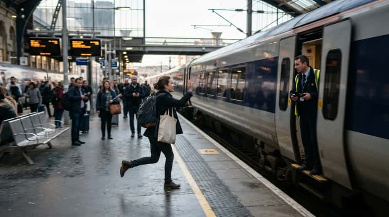 #1 - Doors Hold a Few Extra Seconds for Someone Sprinting Down the Platform (Image Credits: Gemini)