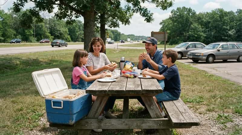 #16 - Picnic Tables Beat Restaurants Every Time (Image Credits: Gemini)