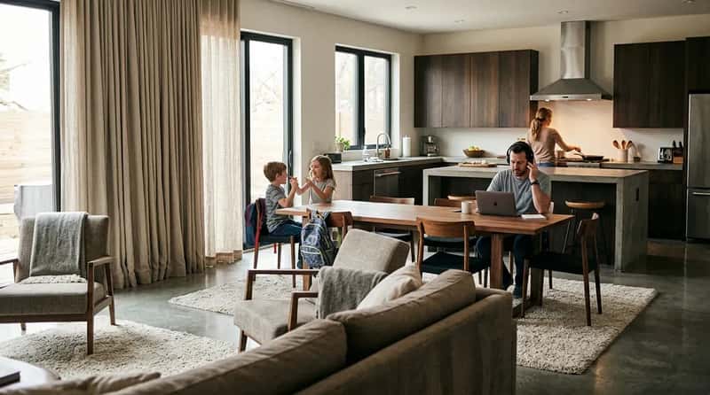 #10 - The Open Kitchen With Acoustic Design: The Problem Nobody Budgets For (Image Credits: Gemini)