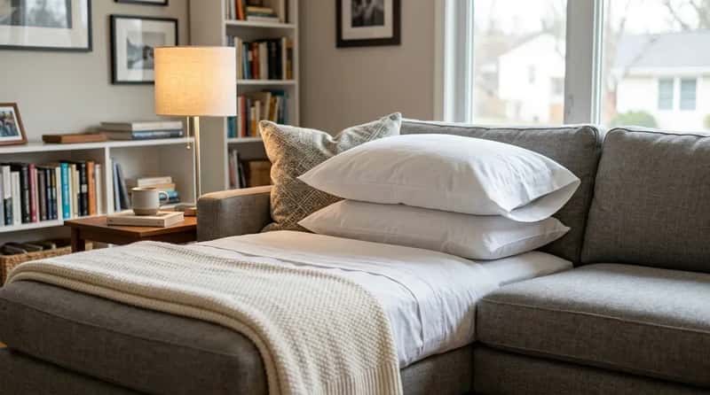 #9 - A Properly Made Guest Space (Even If It's a Couch) (Image Credits: Gemini)