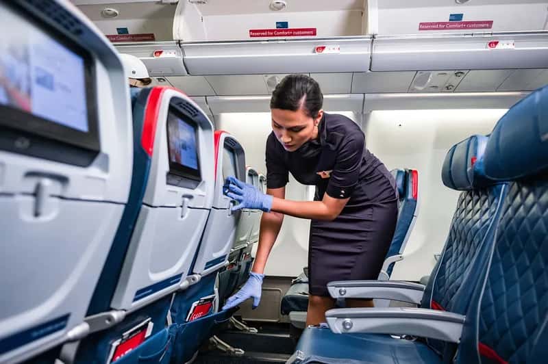 Why the Tray Table Is Ground Zero for Germs (DeltaNewsHub, Flickr, CC BY 2.0)