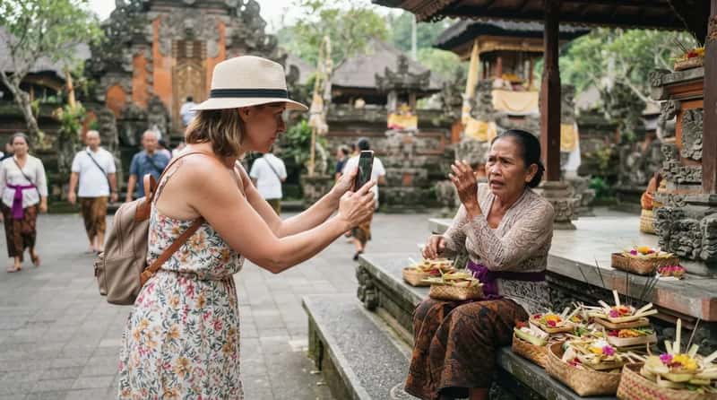 #10 - Snapping Photos of Strangers and Sacred Sites Without Asking (Image Credits: Gemini)