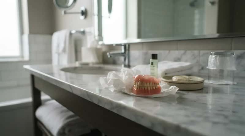 #11 - False Teeth Left Behind in a Hotel Room (Image Credits: Gemini)