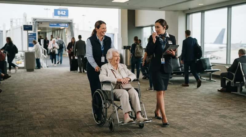 #11 - Calling Ahead for a Missed-Connection Wheelchair Transfer (Image Credits: Gemini)