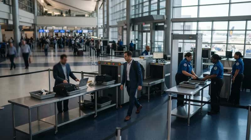 16. Learn the Airport's Fastest Checkpoint, Not the Closest One (Image Credits: Gemini)