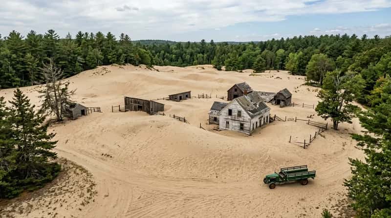 #18 - The Desert of Maine, Freeport, Maine (Image Credits: Gemini)