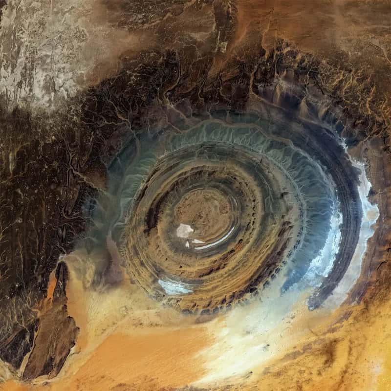 3. The Eye of the Sahara (Richat Structure), Mauritania - A Scar Visible From Space (Image Credits: Unsplash)