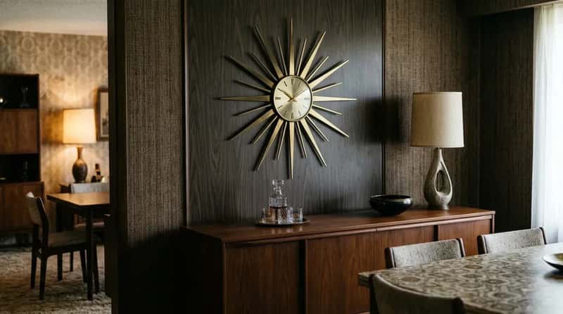 #27 - The Starburst Clock Hanging Above the Buffet Like a Mid-Century Sun God (Image Credits: Gemini)
