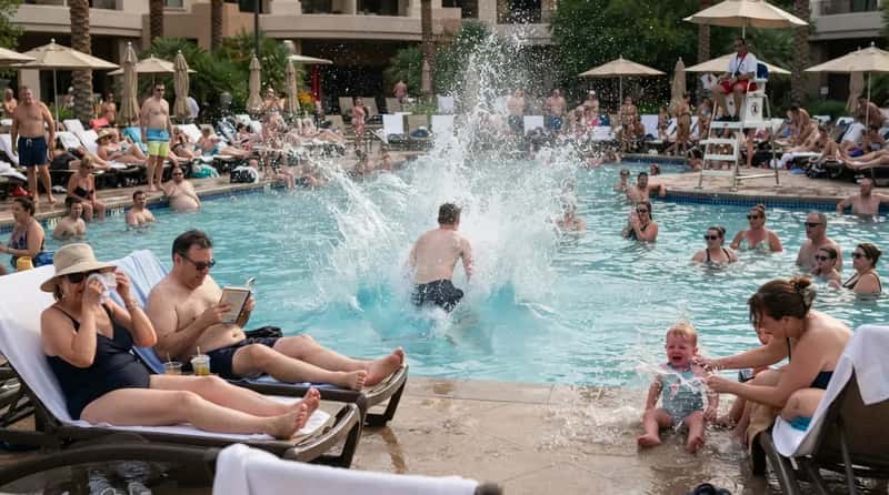#17 - Launching a Cannonball Into a Packed Pool (Image Credits: Gemini)
