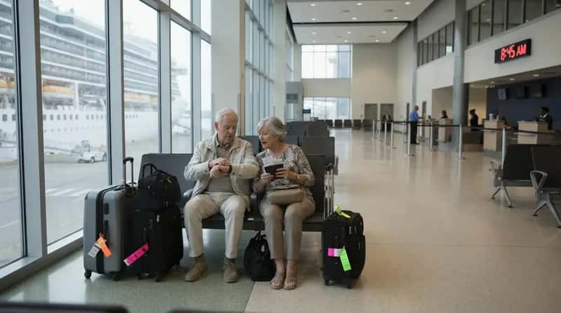 #14 - Arriving at the Terminal Three Hours Early (Image Credits: Gemini)