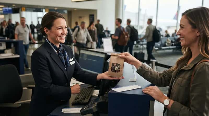 #14 - Gate-Agent Goodwill That Follows You Onto the Plane (Image Credits: Gemini)
