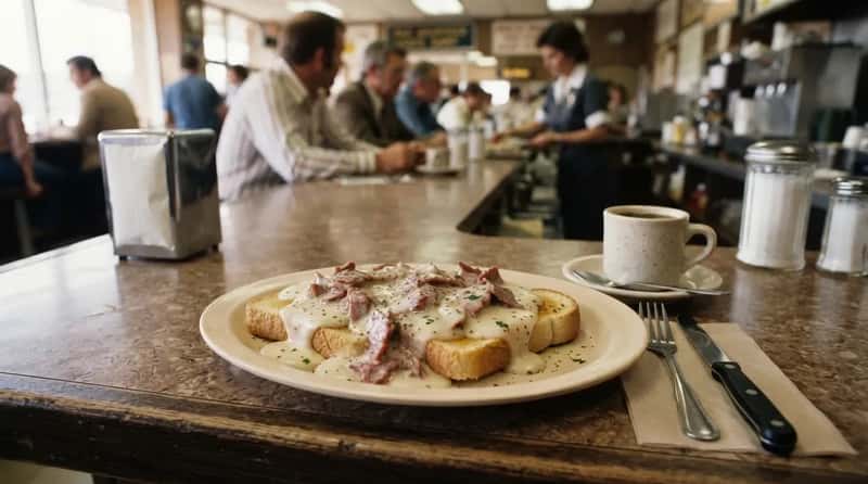 #18 - Creamed Chipped Beef on Toast Was Standard Breakfast Fare (Image Credits: Gemini)