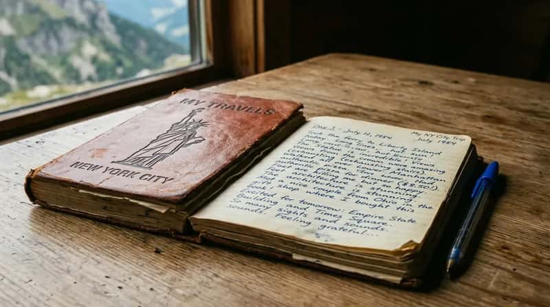 #1 - The Handwritten Travel Journal Sold at the Gift Shop (Image Credits: Gemini)