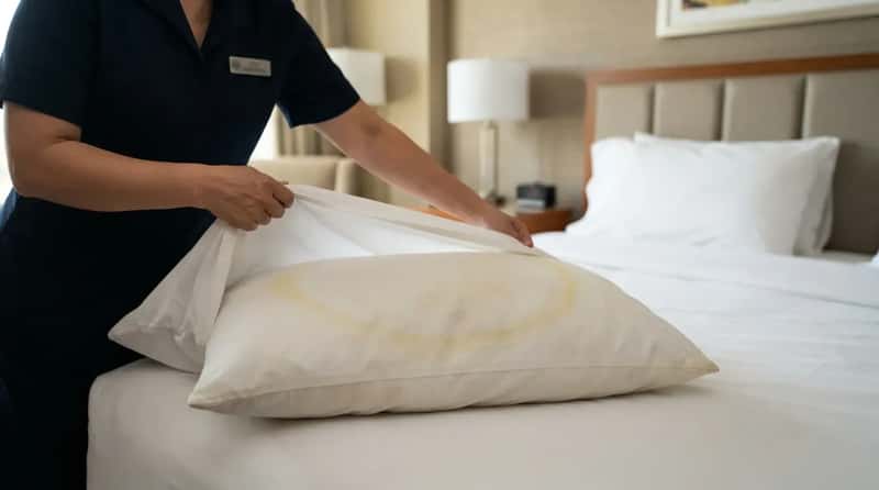 #16 - The Faint Yellow Outline on Pillows That Gives Everything Away (Image Credits: Gemini)