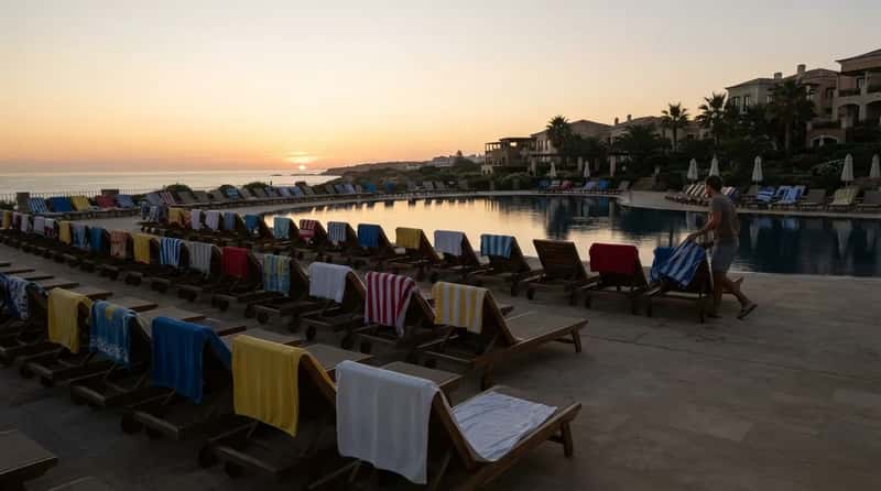 #22 - The Sunrise Towel Sprint That Turns Loungers Into a Land Grab (Image Credits: Gemini)