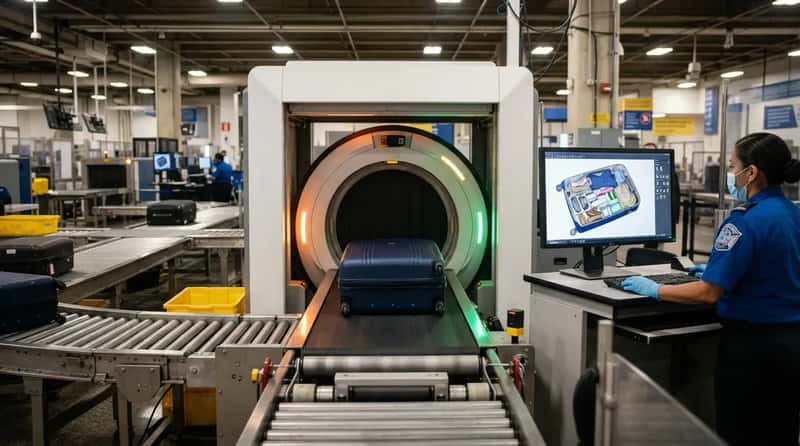#12 - A CT Scanner Builds a 3D Picture of Your Packing (Image Credits: Gemini)
