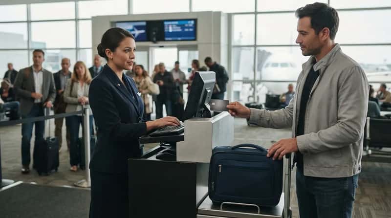 #12 - Credit Card Perks Waive Gate-Check Fees Agents Rarely Mention (Image Credits: Gemini)