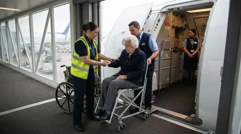 #7 - Swapping a Broken Airport Wheelchair for the Aircraft's Aisle Chair (Image Credits: Gemini)