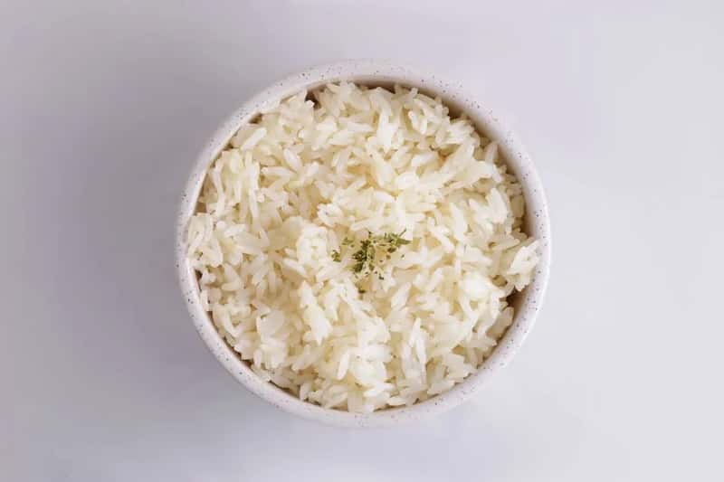 4. Plain white rice (Image Credits: Pexels)