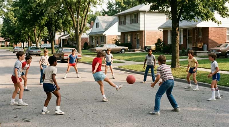 #17 - Neighborhood Kickball Games That Organized Themselves (Image Credits: Gemini)
