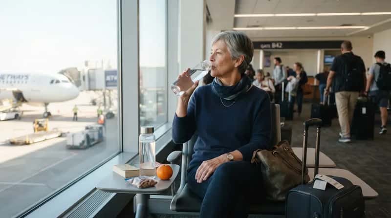 #4 - They Hydrate Like It's a Job, Starting Before Takeoff (Image Credits: Gemini)