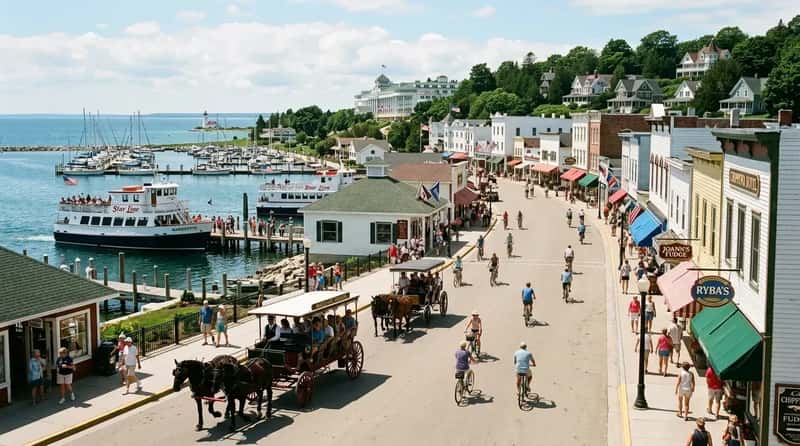 #4 - Mackinac Island, Michigan (Lake Huron) (Image Credits: Gemini)