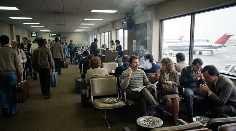 #21 - You Could Smoke Literally Anywhere in the Terminal (Image Credits: Gemini)