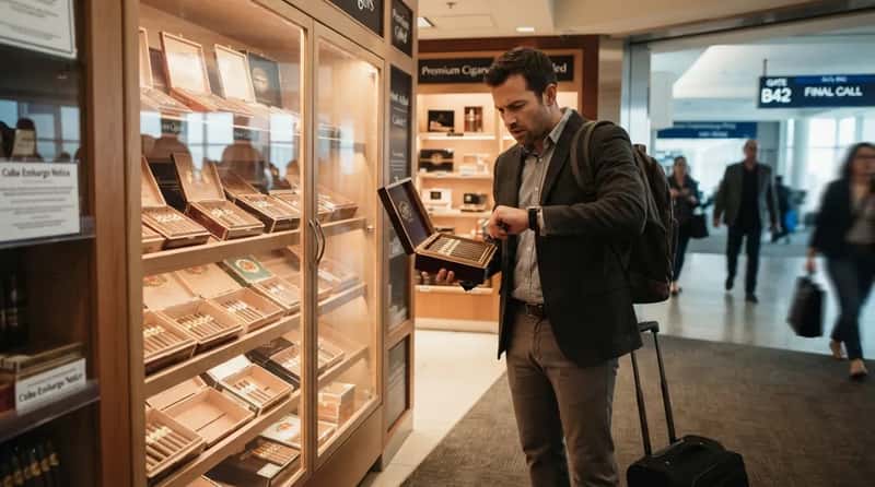 #17 - Premium Cigars Bought With 20 Minutes Left Before Boarding (Image Credits: Gemini)
