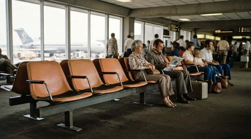 #14 - Seats Bolted Together in Rigid Rows (Image Credits: Gemini)