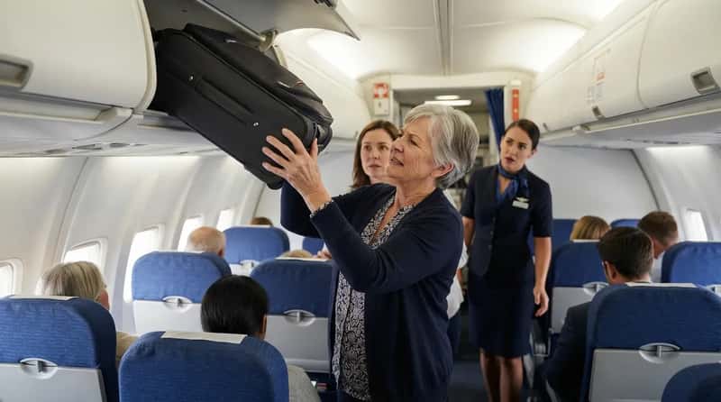 4. The Overhead Bin Lift That Goes Wrong in Slow Motion (Image Credits: Gemini)