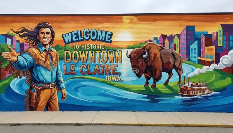#1 - LeClaire, Iowa: The Mississippi River Town Where the Jukebox Only Plays Pre-1960 (Image Credits: Shutterstock)