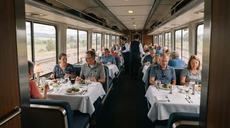 #6 - The Dining Car Can Be Off-Limits If You're Riding Coach (Image Credits: Gemini)