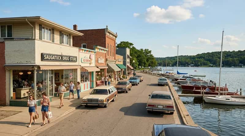 #15 - Saugatuck, Michigan (Lake Michigan) (Image Credits: Gemini)