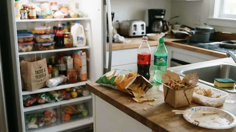 #20 - The Half-Empty Sodas and Cold Takeout Left to Fend for Themselves (Image Credits: Gemini)