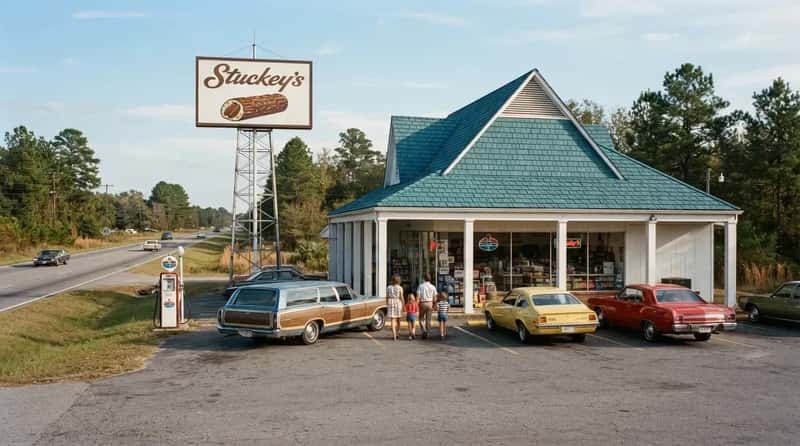 #2 - Stuckey's: The Teal Roof That Meant "We're Stopping, No Arguments" (Image Credits: Gemini)