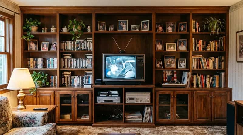 #20 - The Entertainment Center Built-In That Organized an Entire Life (Image Credits: Gemini)