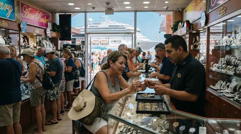 #4 - Trusting a Jewelry Store's "Cruise Exclusive" Discount (Image Credits: Gemini)