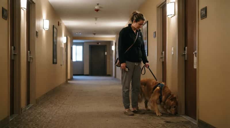 #10 - A Dog on a Leash at 6:15 A.M. (Image Credits: Gemini)