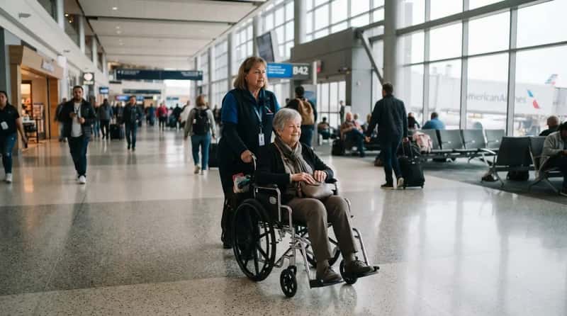#14 - The Wheelchair That Follows You Through Your Connection (Image Credits: Gemini)