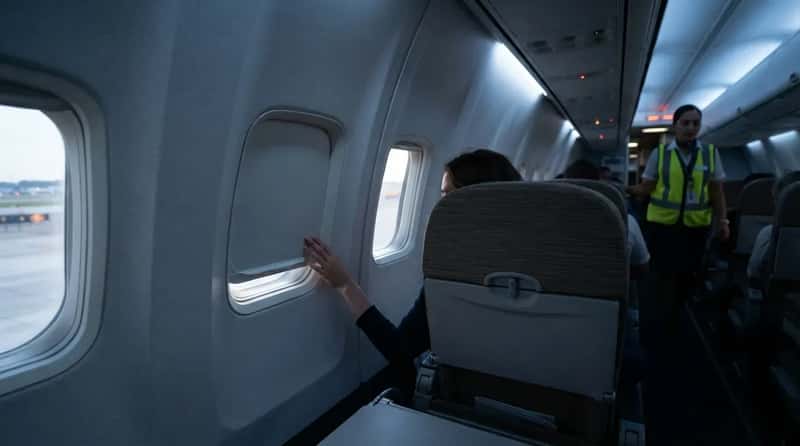 #22 - Closing the Window Shade for Takeoff and Landing (Image Credits: Gemini)