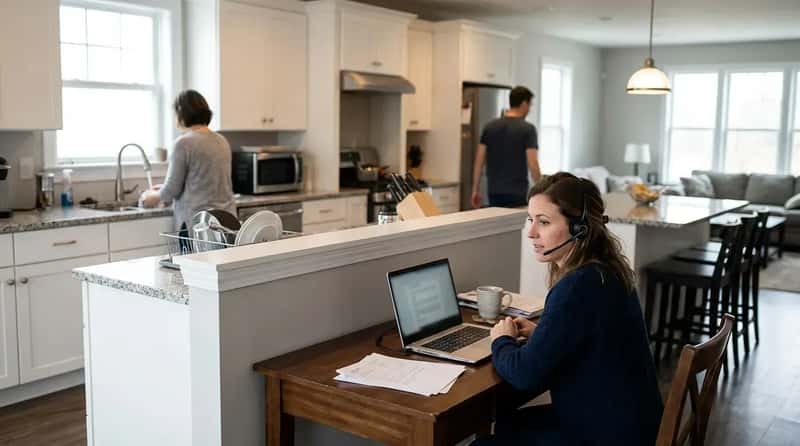 #6 - The Remote Work Problem: Why Open Concept Kitchens Are Harder to Love in 2025 (Image Credits: Gemini)