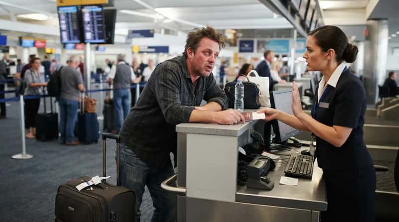 #17 - Showing Up to Check-In Already Visibly Intoxicated (Image Credits: Gemini)